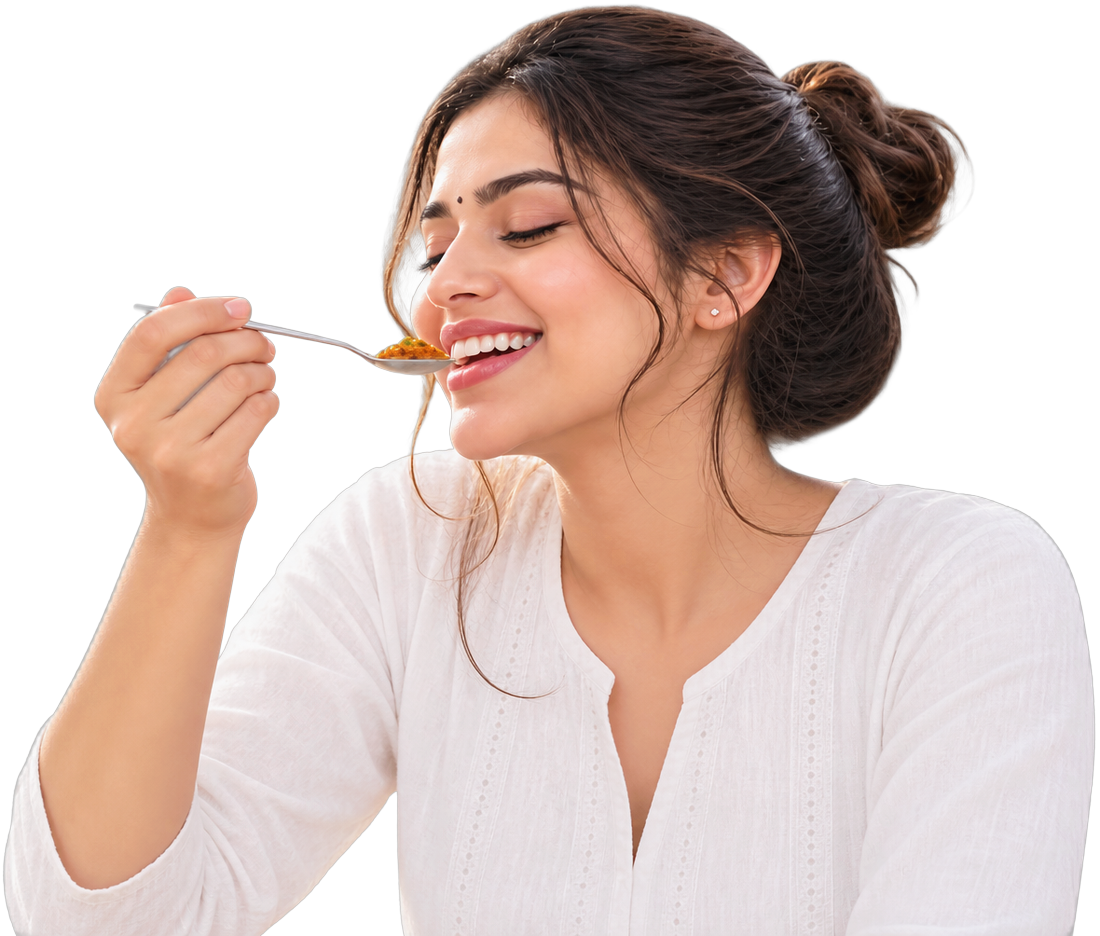 Enjoying the rich aroma and taste of SUNCRAVE spices